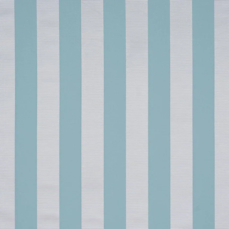 Schumacher 85772 Madison Wide Stripe Robin's Egg fabric swatch