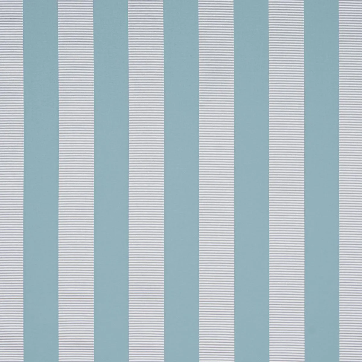 Schumacher 85772 Madison Wide Stripe Robin's Egg fabric swatch