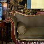 Schumacher 65602 Madison Wool Peat fabric swatch