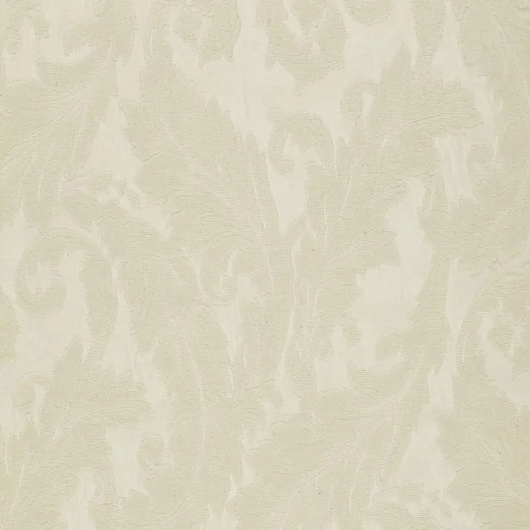 Schumacher 16671 Madras Arabesque Sheer Ecru fabric swatch