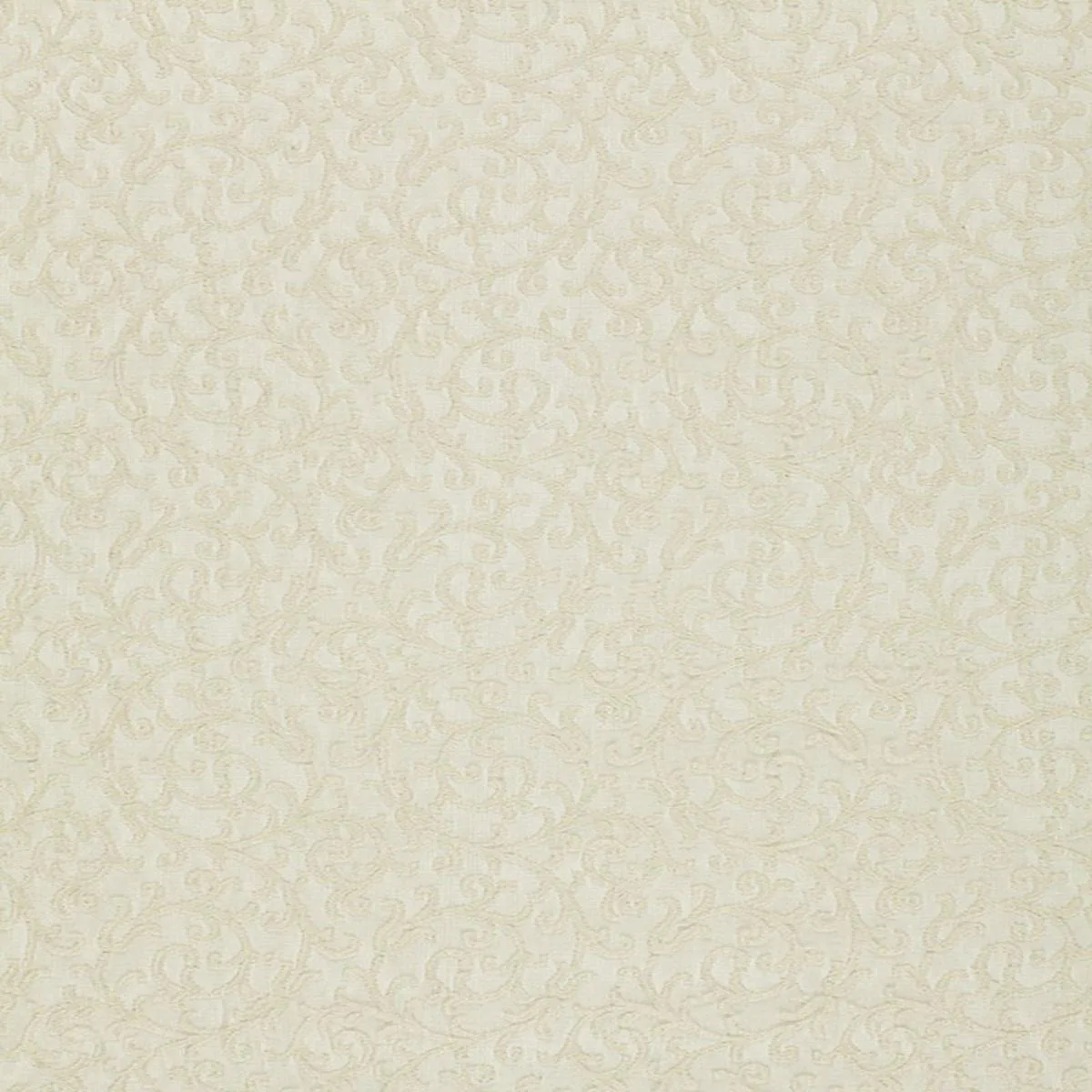 Schumacher 12131 Madras Vine Sheer Ecru fabric swatch