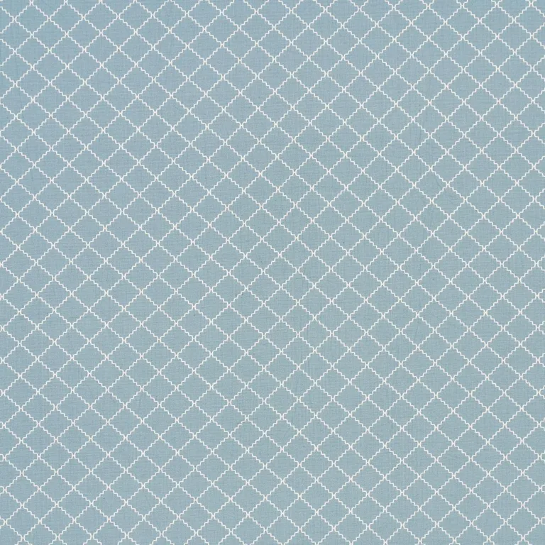 Schumacher 83760 Maggie Lattice China Blue fabric swatch