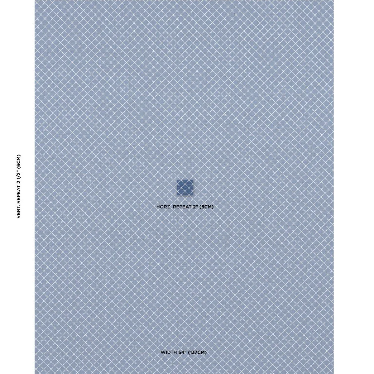 Schumacher 83762 Maggie Lattice Cobalt fabric swatch