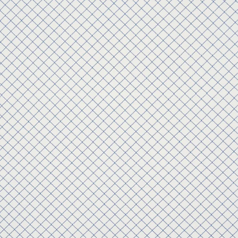 Schumacher 83761 Maggie Lattice Indigo fabric swatch