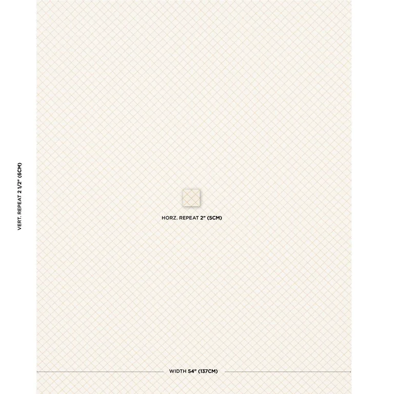 Schumacher 83763 Maggie Lattice Neutral fabric swatch