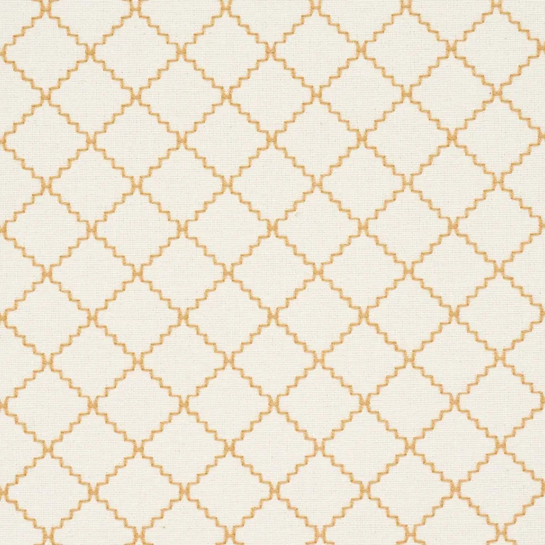 Schumacher 83763 Maggie Lattice Neutral fabric swatch