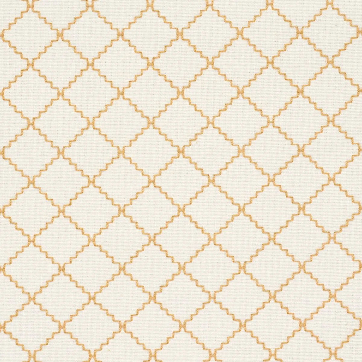 Schumacher 83763 Maggie Lattice Neutral fabric swatch
