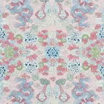 Schumacher 178051 Magic Mountain Dragon Blush fabric swatch
