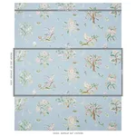 Schumacher 176755 Magical Menagerie Sky fabric swatch