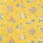 Schumacher 176751 Magical Menagerie Yellow fabric swatch