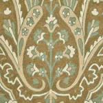 Schumacher 64810 Maharajah Crewel Embroidery Verdigris fabric swatch