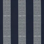 Schumacher 64603 Maiandros Weave Indigo fabric swatch