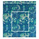 Schumacher 179420 Majorelle Velvet Blue fabric swatch
