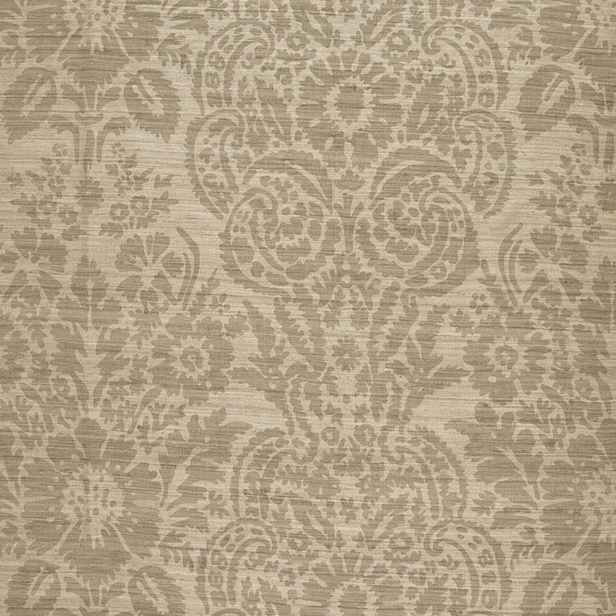 Schumacher 174612 Malay Damask Print Chanterelle fabric swatch