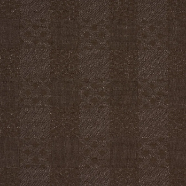 Schumacher 84051 Malia Cedar Brown fabric swatch