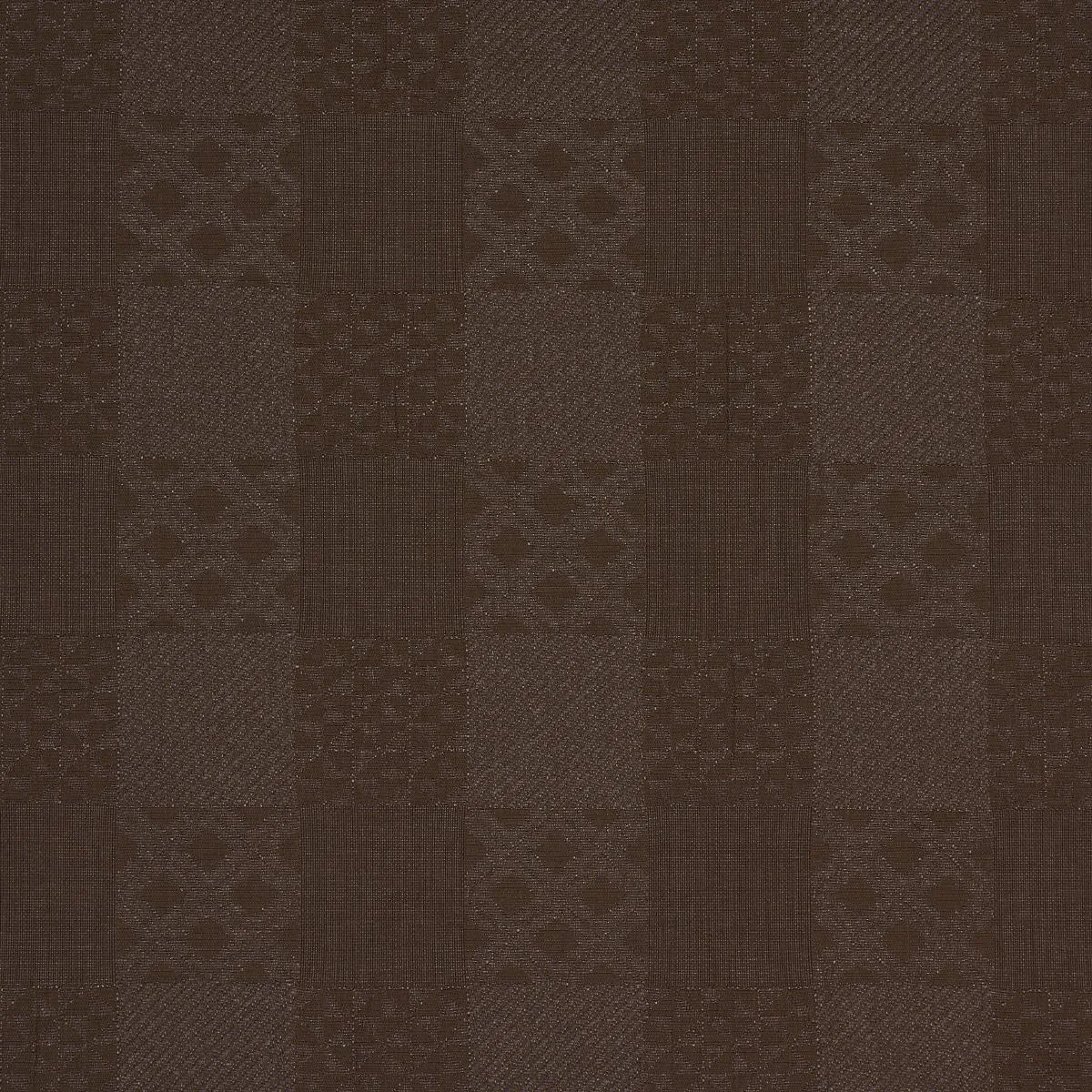 Schumacher 84051 Malia Cedar Brown fabric swatch
