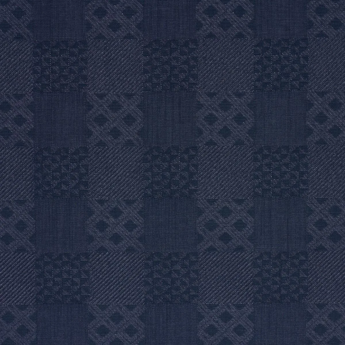 Schumacher 84052 Malia Indigo fabric swatch