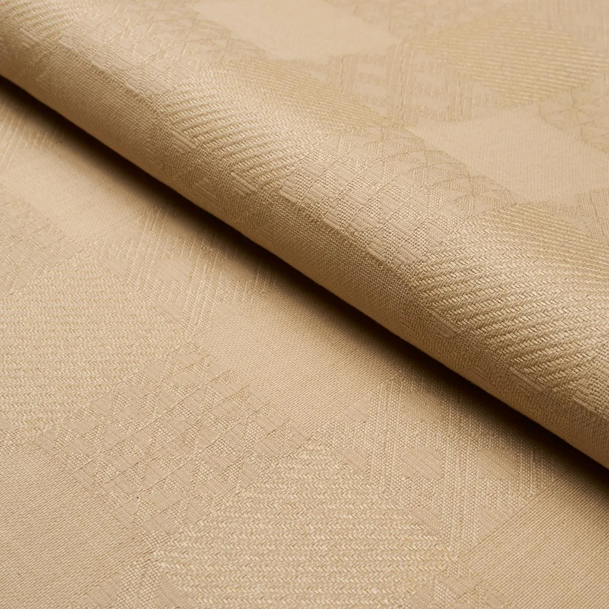 Schumacher 84050 Malia Natural fabric swatch