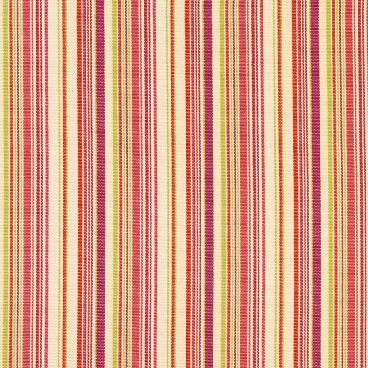 Schumacher 63450 Malibu Stripe Cerise fabric swatch