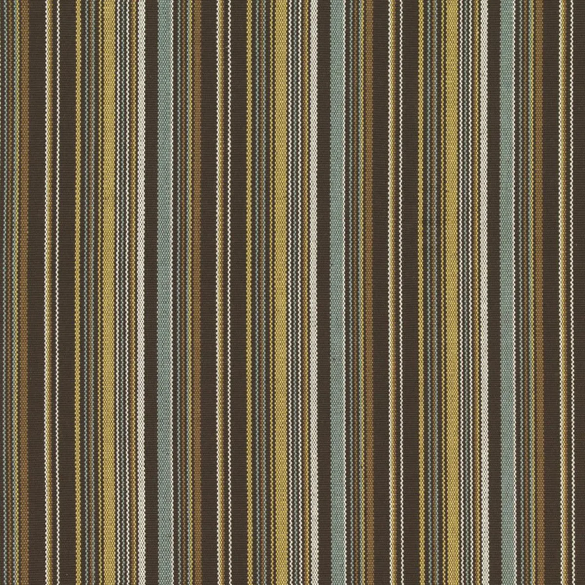Schumacher 63454 Malibu Stripe Chocolate fabric swatch