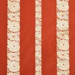 Schumacher 64431 Mandarin Silk Stripe Coral fabric swatch
