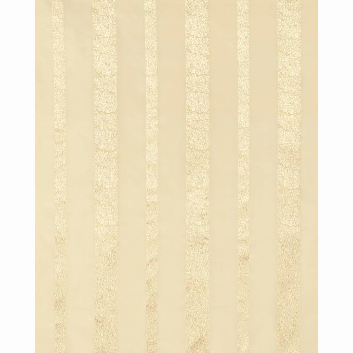 Schumacher 64434 Mandarin Silk Stripe Gold Dust fabric swatch