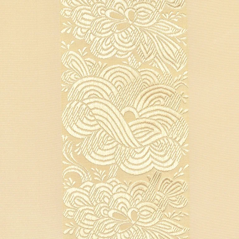 Schumacher 64434 Mandarin Silk Stripe Gold Dust fabric swatch