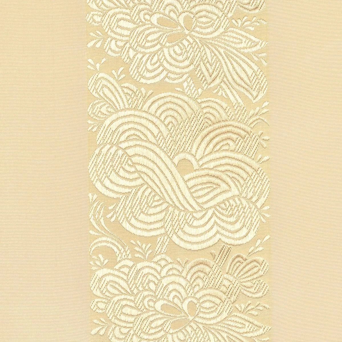 Schumacher 64434 Mandarin Silk Stripe Gold Dust fabric swatch