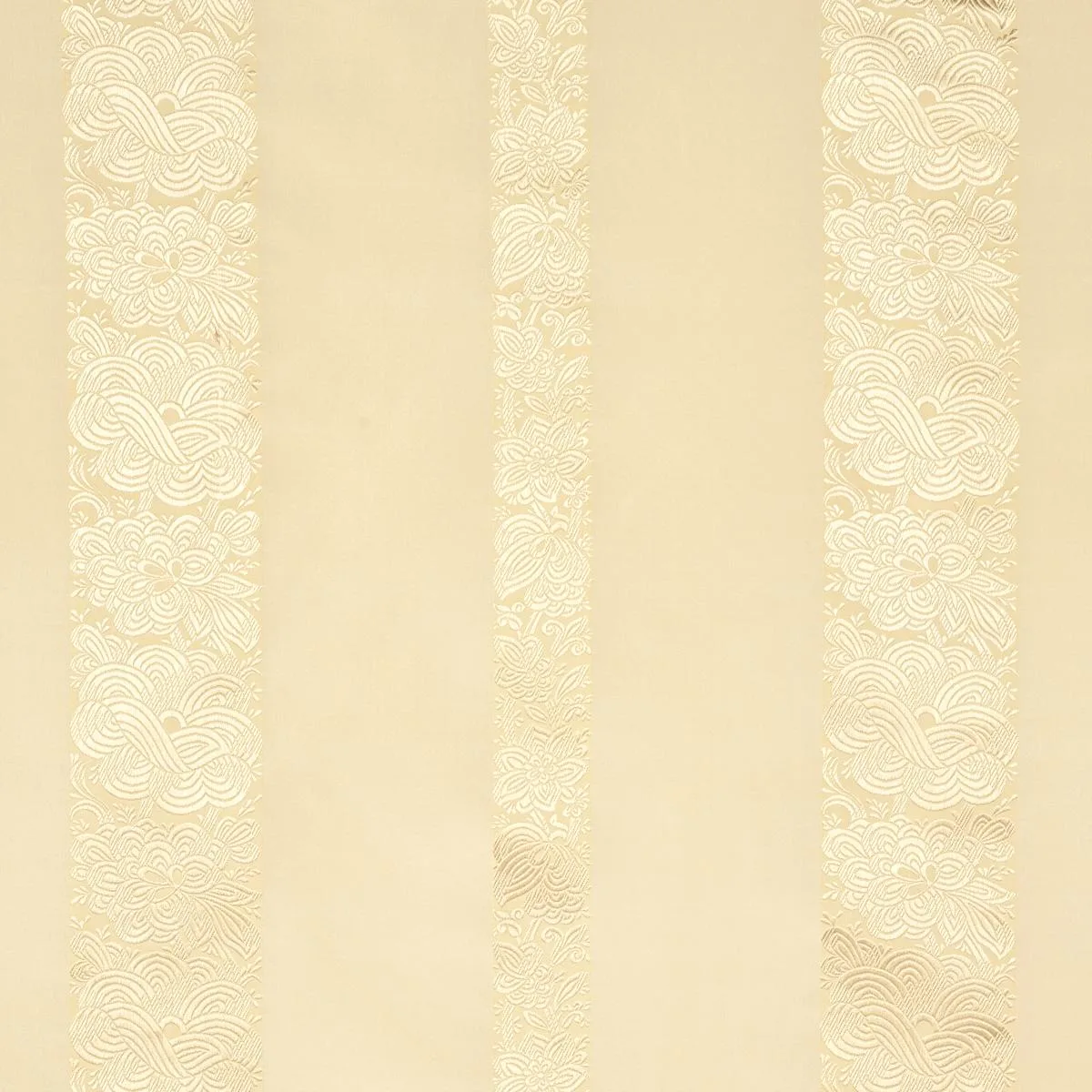 Schumacher 64434 Mandarin Silk Stripe Gold Dust fabric swatch