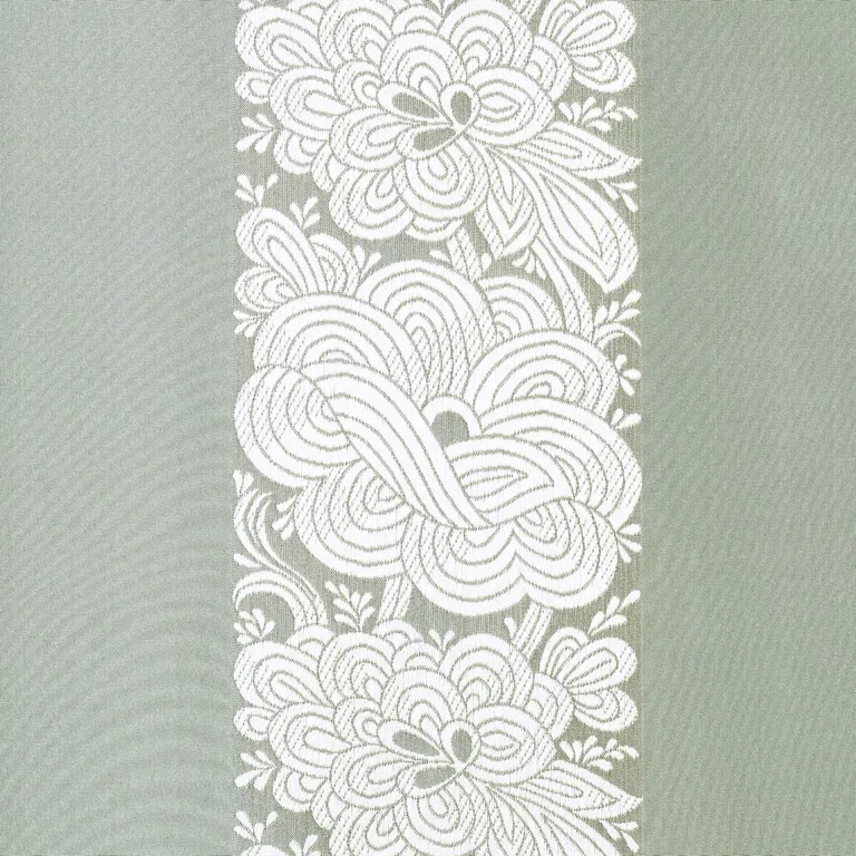 Schumacher 64432 Mandarin Silk Stripe Ocean Mist fabric swatch