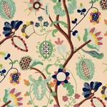Schumacher 81510 Mandevilla Embroidery Document fabric swatch