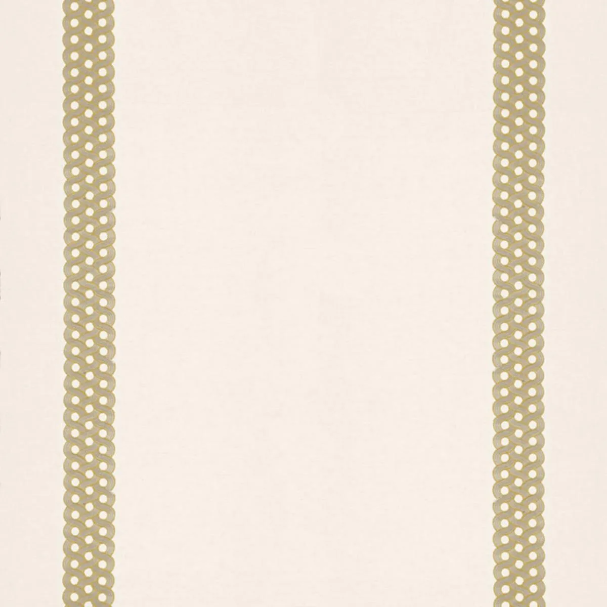 Schumacher 68772 Mandeville Embroidery Camel fabric swatch