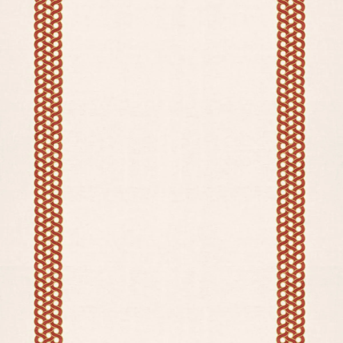 Schumacher 68773 Mandeville Embroidery Grenadine fabric swatch