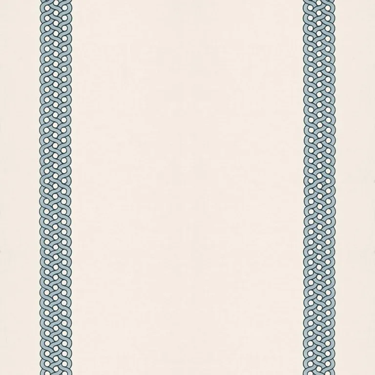 Schumacher 68770 Mandeville Embroidery Pacific fabric swatch