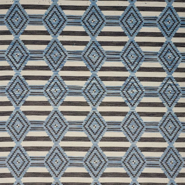 Schumacher 77442 Manta Performance Blue fabric swatch