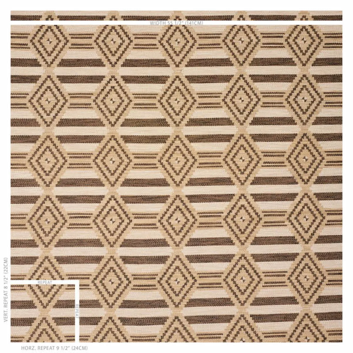 Schumacher 77441 Manta Performance Neutral fabric swatch