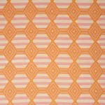 Schumacher 77440 Manta Performance Pink & Orange fabric swatch