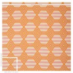 Schumacher 77440 Manta Performance Pink & Orange fabric swatch