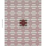 Schumacher 77444 Manta Performance Red & Black fabric swatch