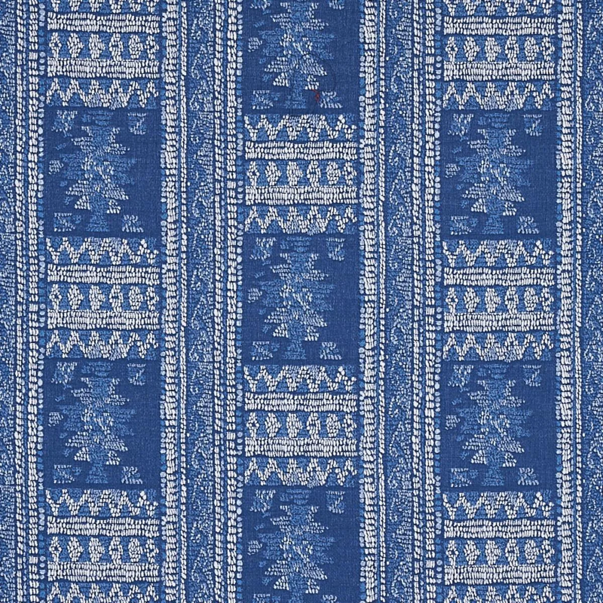 Schumacher 80630 Maracena Jacquard Blue fabric swatch