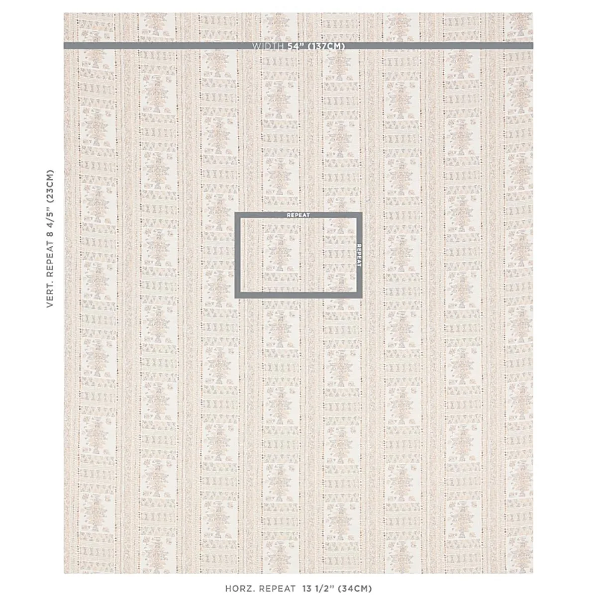 Schumacher 80632 Maracena Jacquard Natural fabric swatch