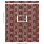 Schumacher 80631 Maracena Jacquard Red fabric swatch