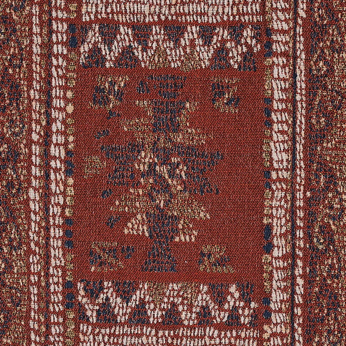 Schumacher 80631 Maracena Jacquard Red fabric swatch