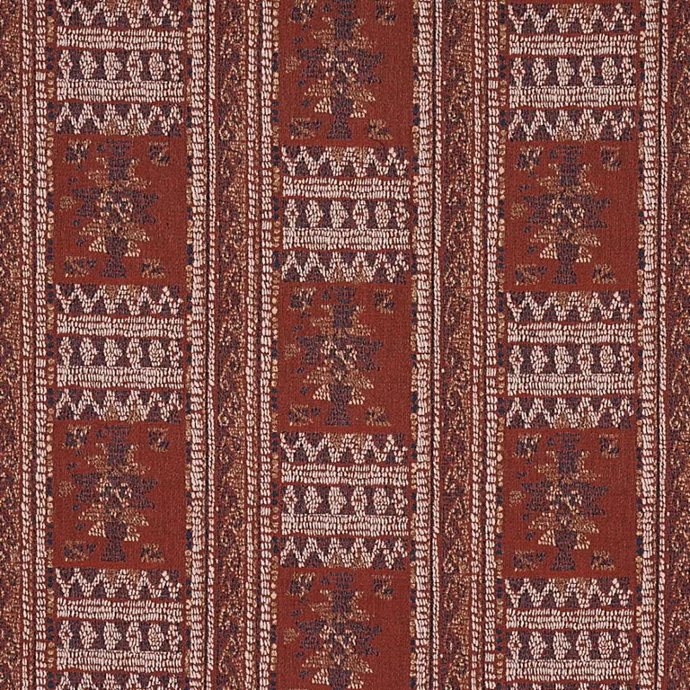 Schumacher 80631 Maracena Jacquard Red fabric swatch