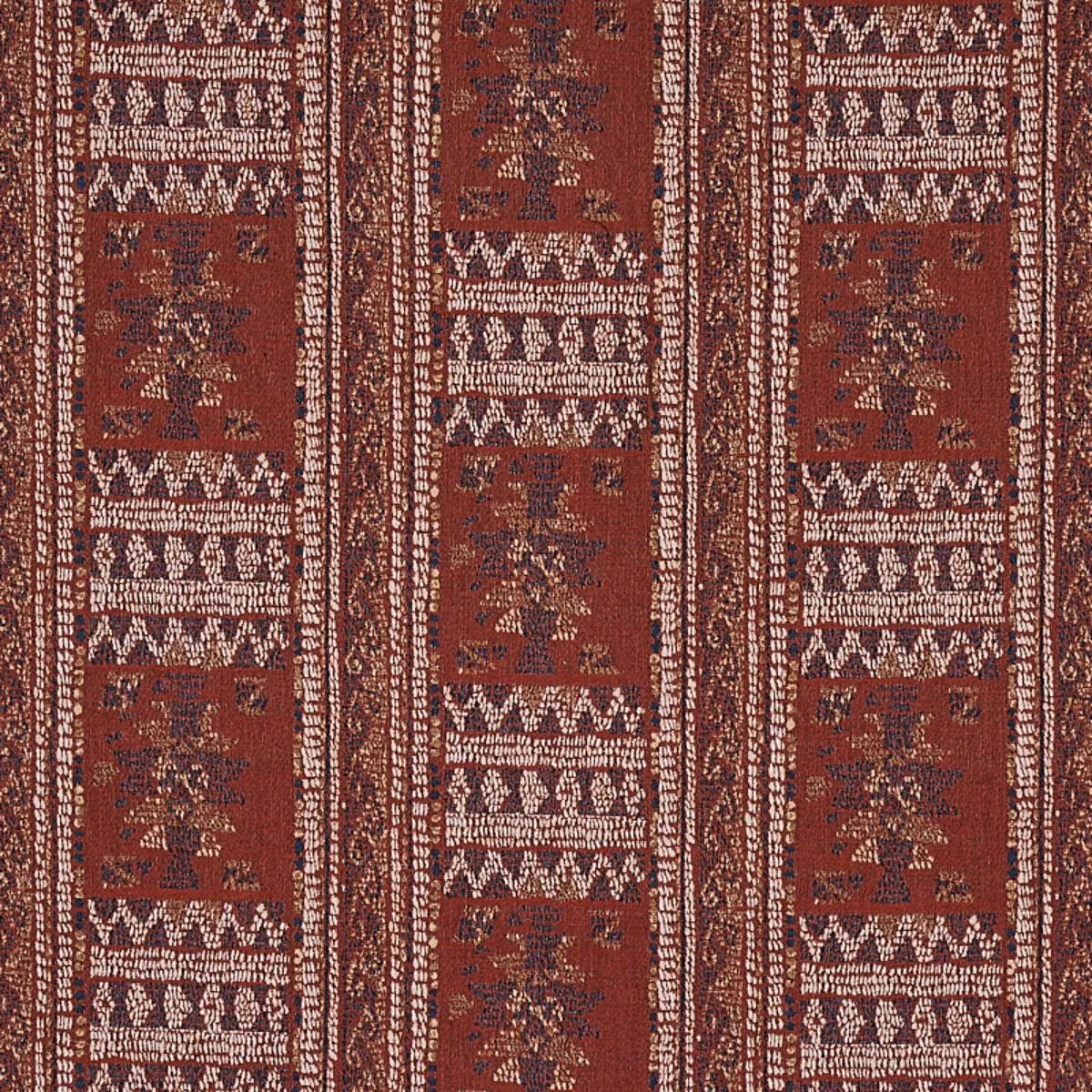 Schumacher 80631 Maracena Jacquard Red fabric swatch