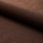 Schumacher 82628 Marco Performance Linen Brown fabric swatch