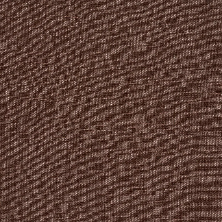 Schumacher 82628 Marco Performance Linen Brown fabric swatch
