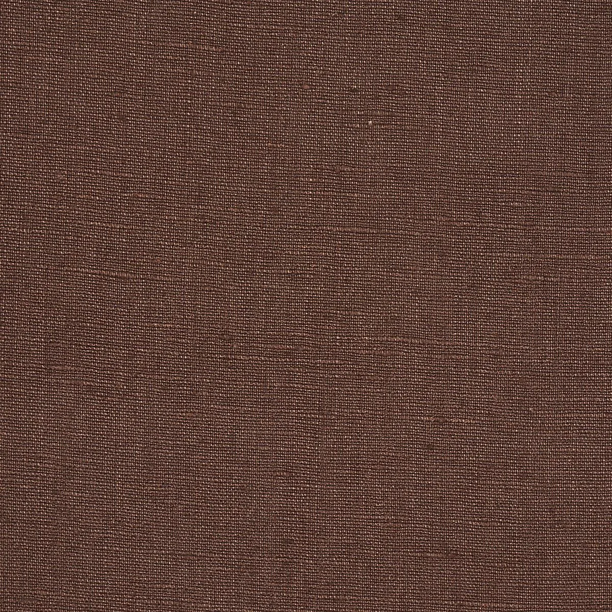 Schumacher 82628 Marco Performance Linen Brown fabric swatch