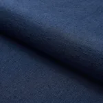 Schumacher 82623 Marco Performance Linen Indigo fabric swatch