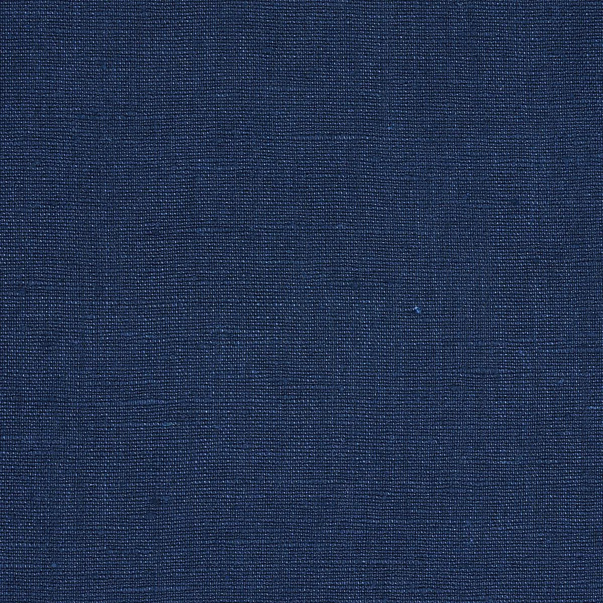 Schumacher 82623 Marco Performance Linen Indigo fabric swatch